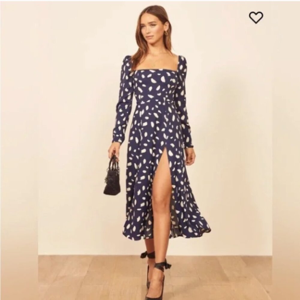 Reformation Sigmund Dress in Splatter Print